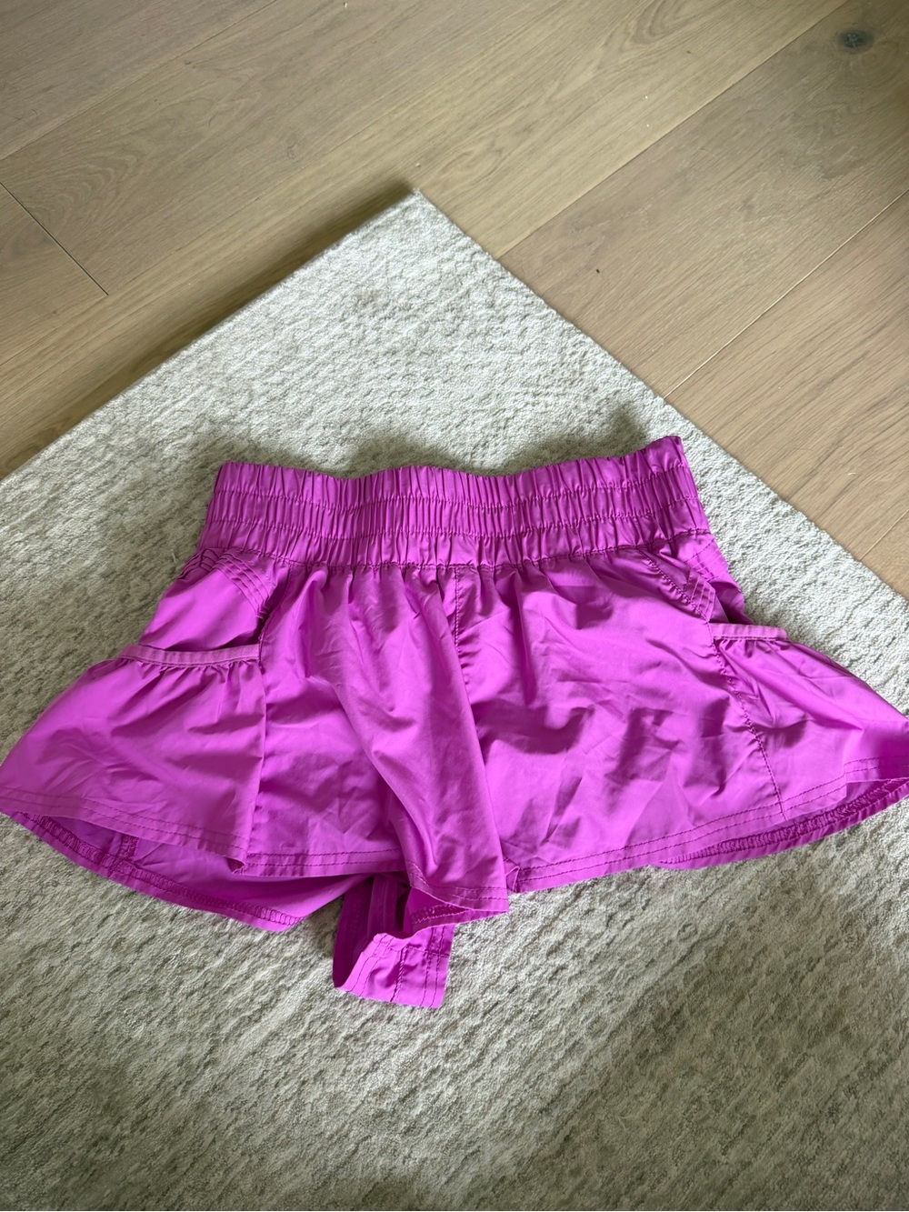 FP Movement by Free People Magenta Athletic Shorts with Elastic Waist